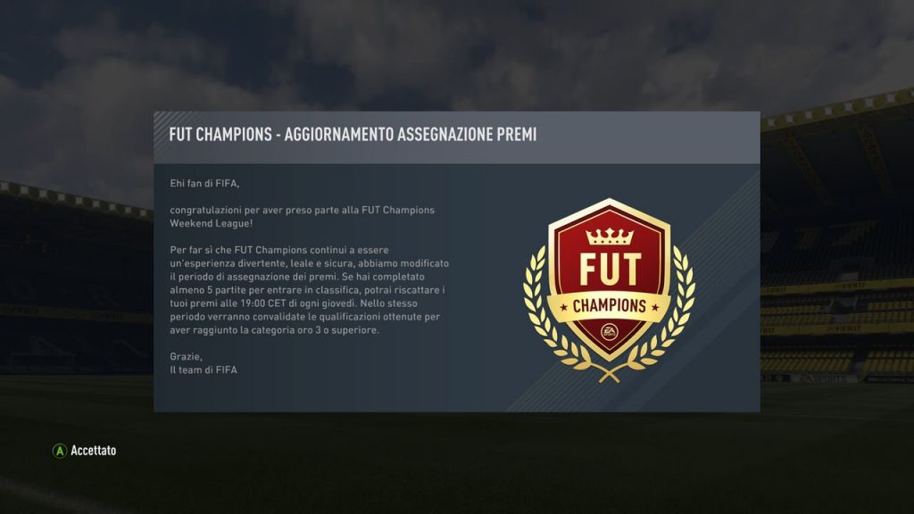 Fut Champions Premi Giovedì