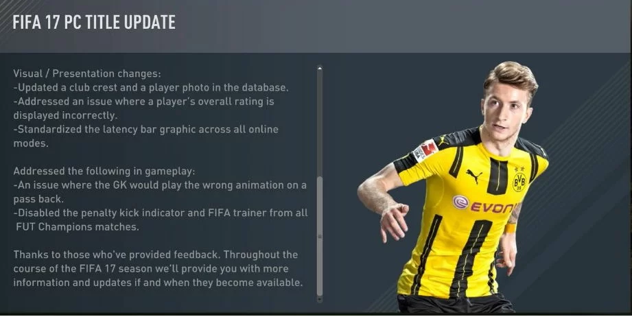 Patch Fifa 17 1.08