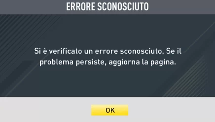 Errore Mercato FIfa 17 Ultimate Team