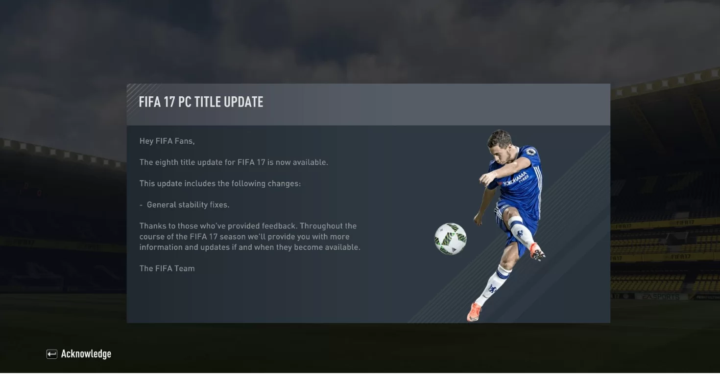 Fifa 17 - Patch 1.09 - Title Update 8