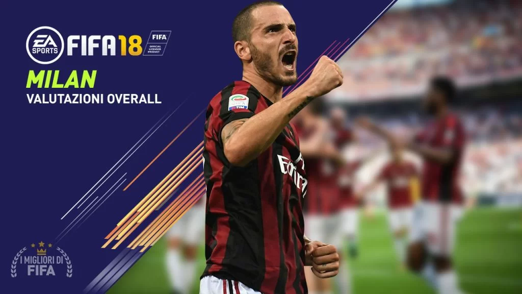Fifa 18 valori giocatori Milan Overall