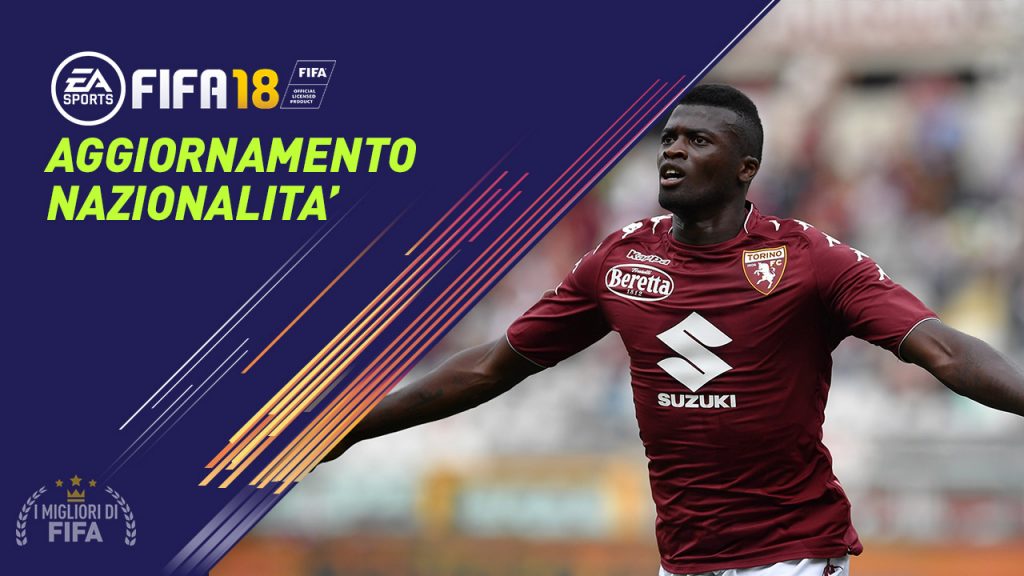 Aggiornamento nazionalità giocatori FUT FIfa 18