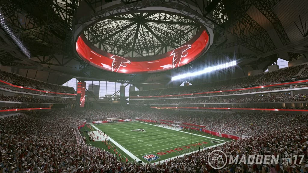 Il Mercedes-Benz Stadium di Atlanta