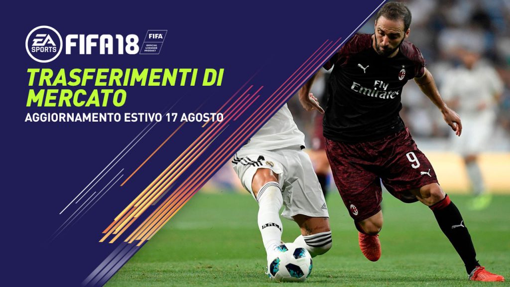 fIFA 18 TRASFERIMENTI 17 AGOSTO