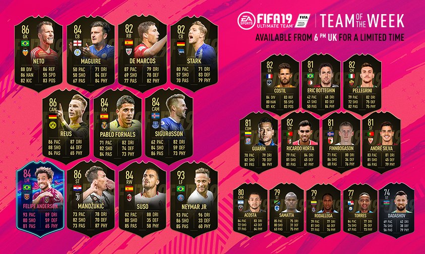 TOTW 3 FIFA 19