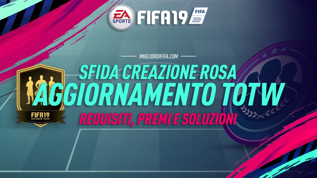 Sfida Creazione Rosa Aggiornamento TOTW