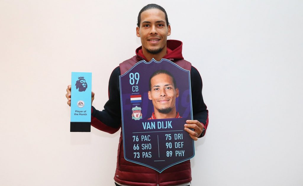 VAN DIJK POTM DIcembre Premier League