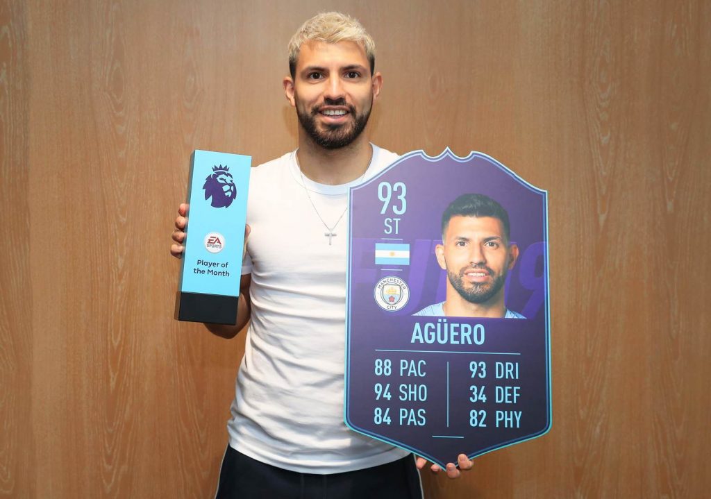 Aguero POTM Febbraio Premier League