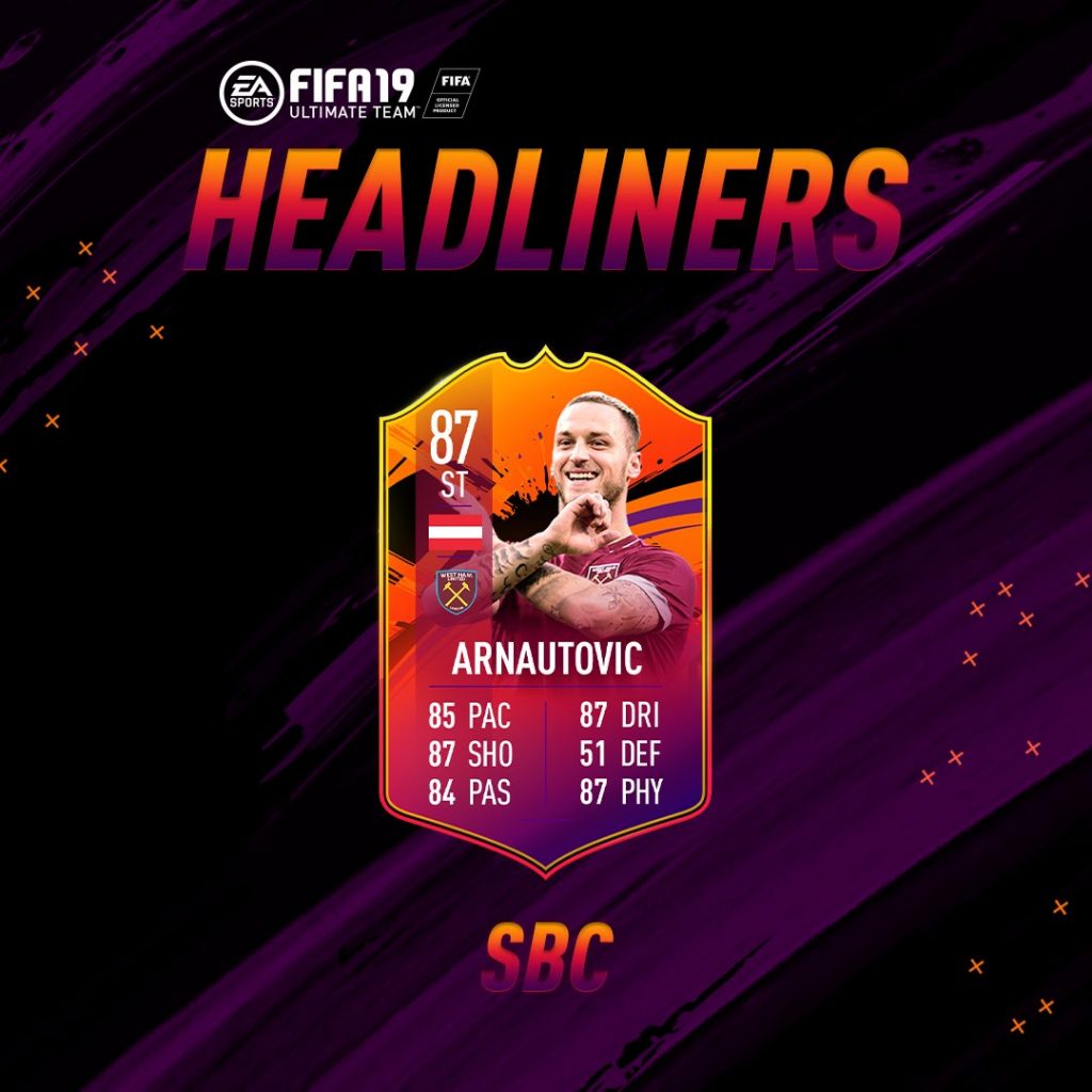 Arnautovic Headliners