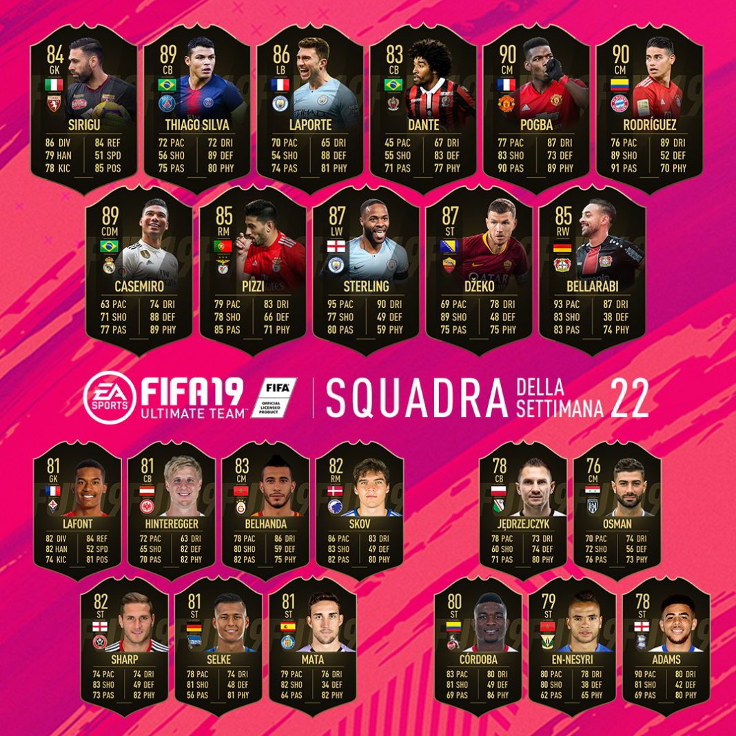 Fifa 19 Totw 22 Scopri La Nuova Squadra Della Settimana