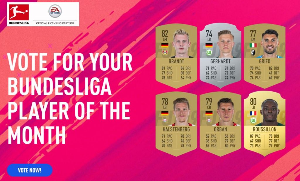 POTM Bundesliga Febbraio