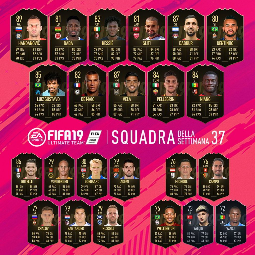 TOTW 37 FIFA 19