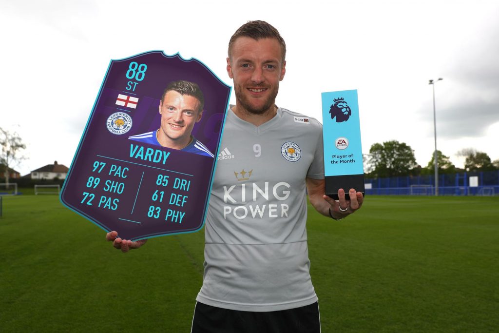 VARDY POTM APRILE Premier League