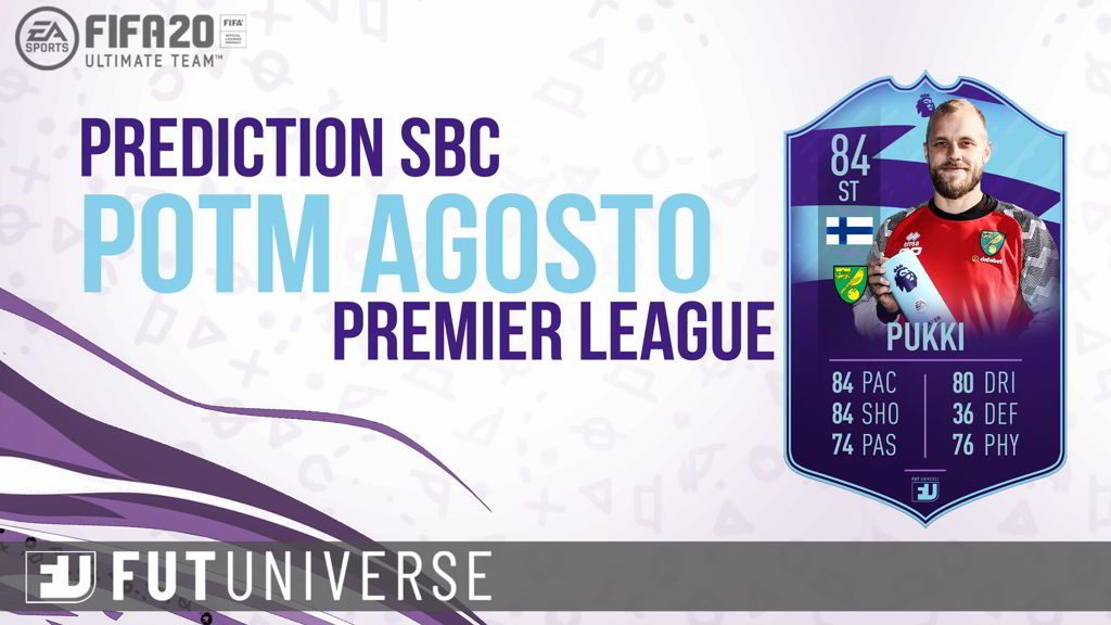 Prediction SBC POTM agosto Premier League