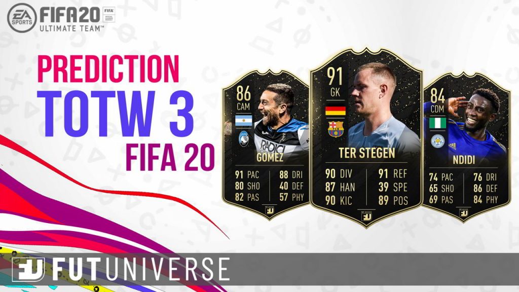 Prediction TOTW 3 FIFA 20