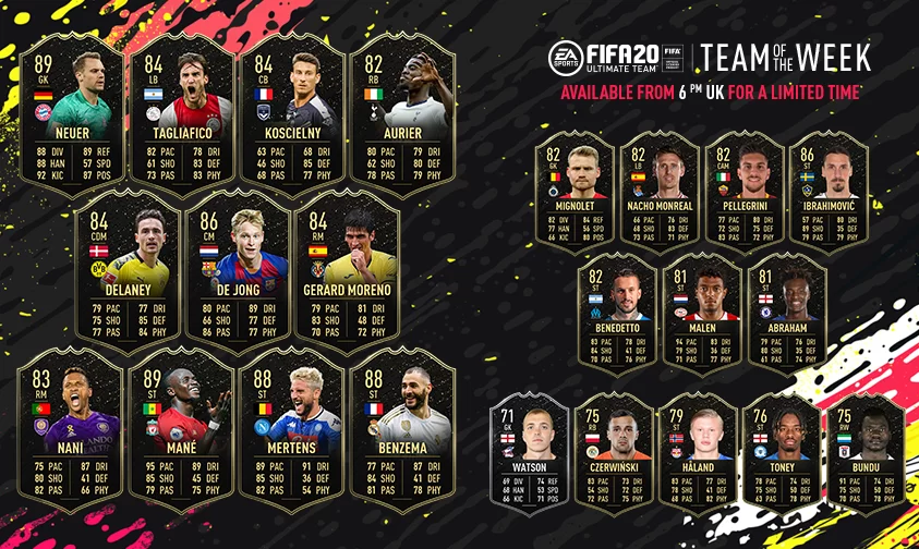 TOTW 1 FIFA 20