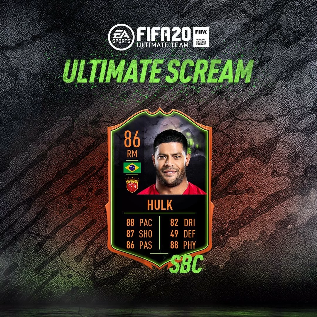 Hulk Ultimate Scream FIFA 20 SBC