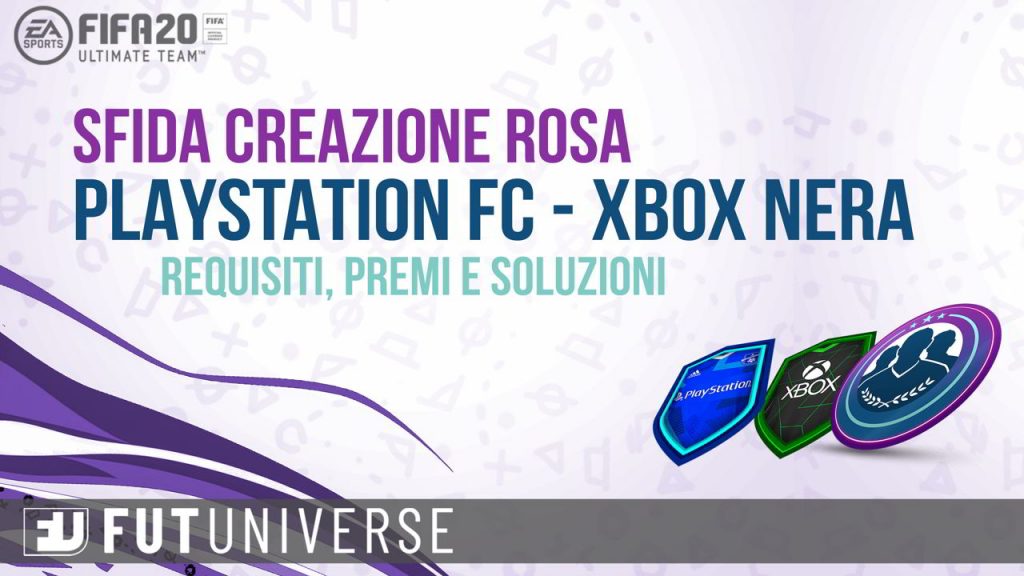 SBC Playstation FC Xbox Nera