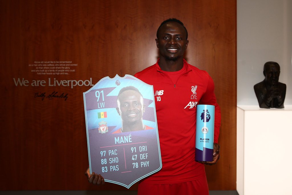 Manè POTM Novembre Premier League