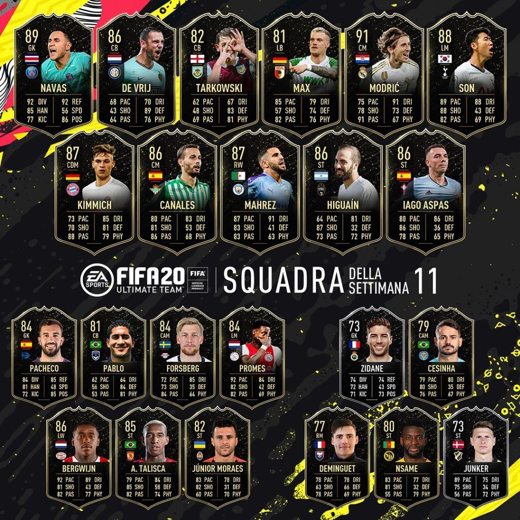 TOTW 11 FIFA 20