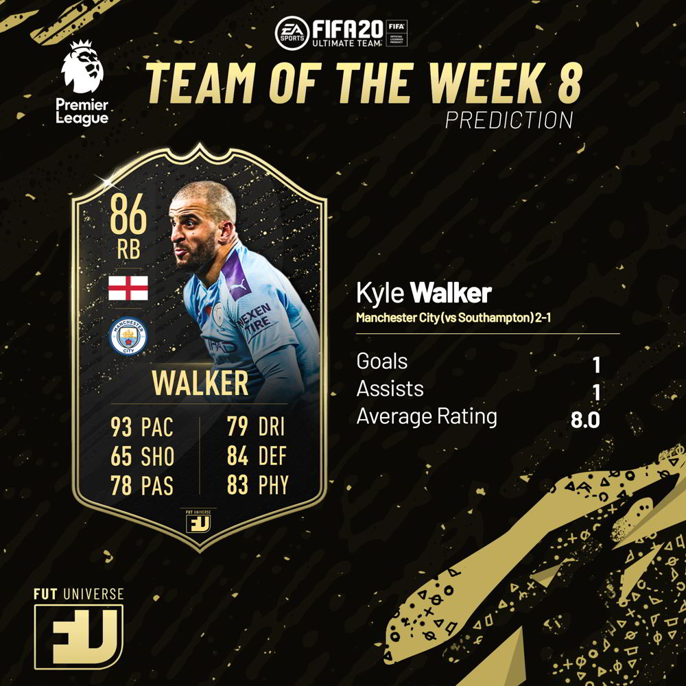 Walker TOTW 8 Prediction