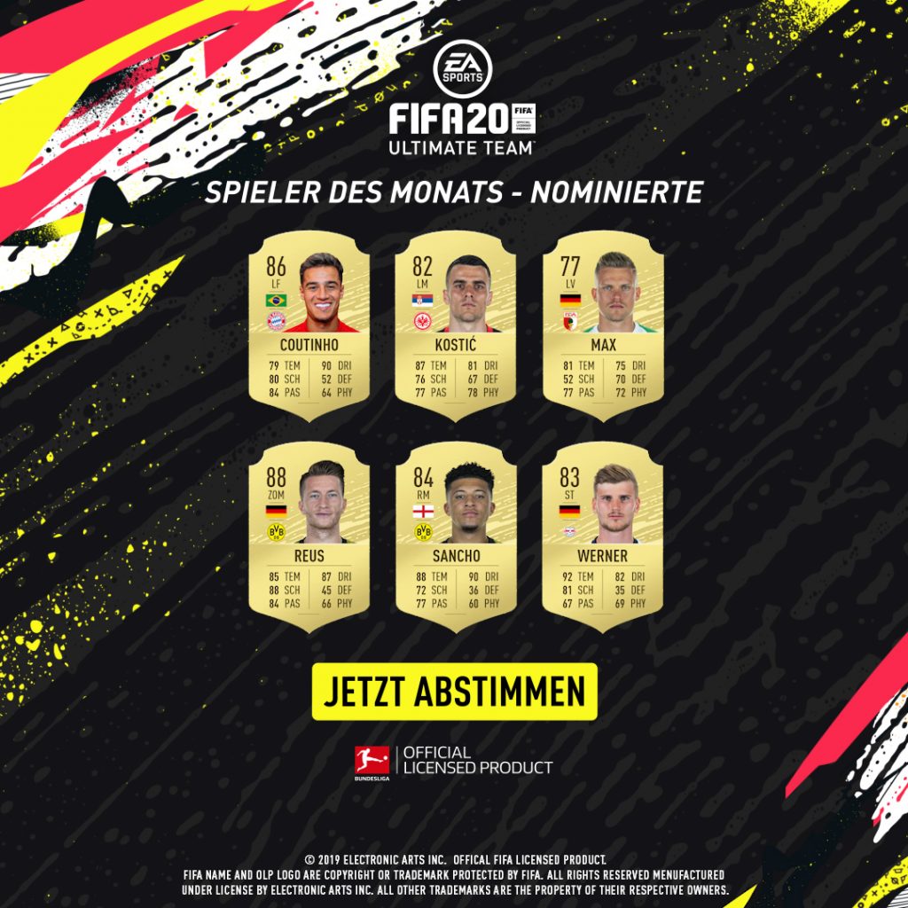 Candidati POTM dicembre Bundesliga