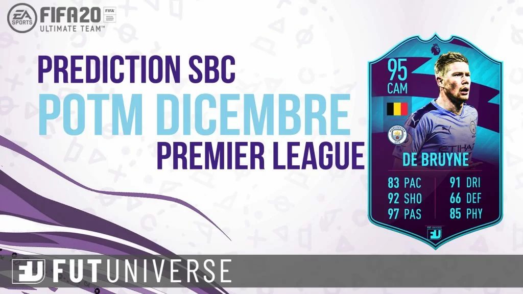 Prediction SBC POTM Dicembre Premier League De Bruyne