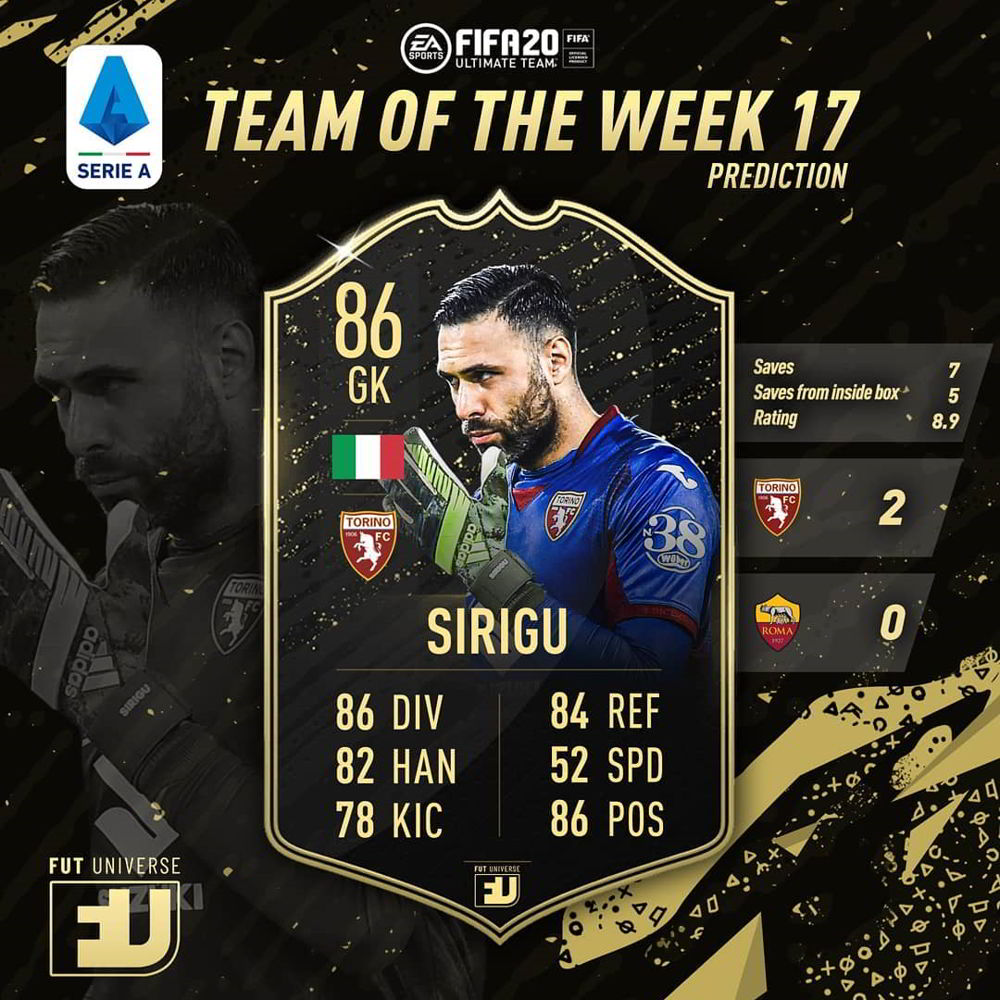 TOTW 17 Sirigu