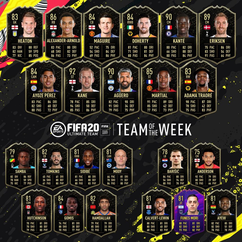 TOTW 16 FIFA 20