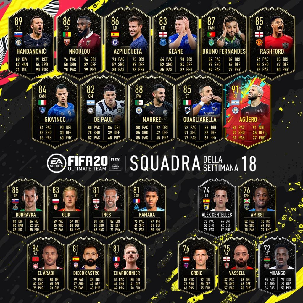 TOTW 18 FIFA 20