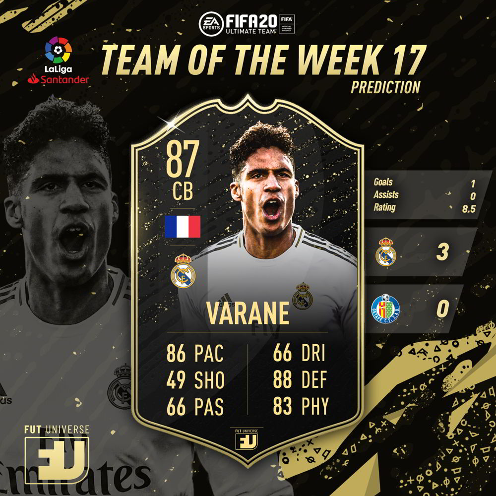 TOTW 17 Varane