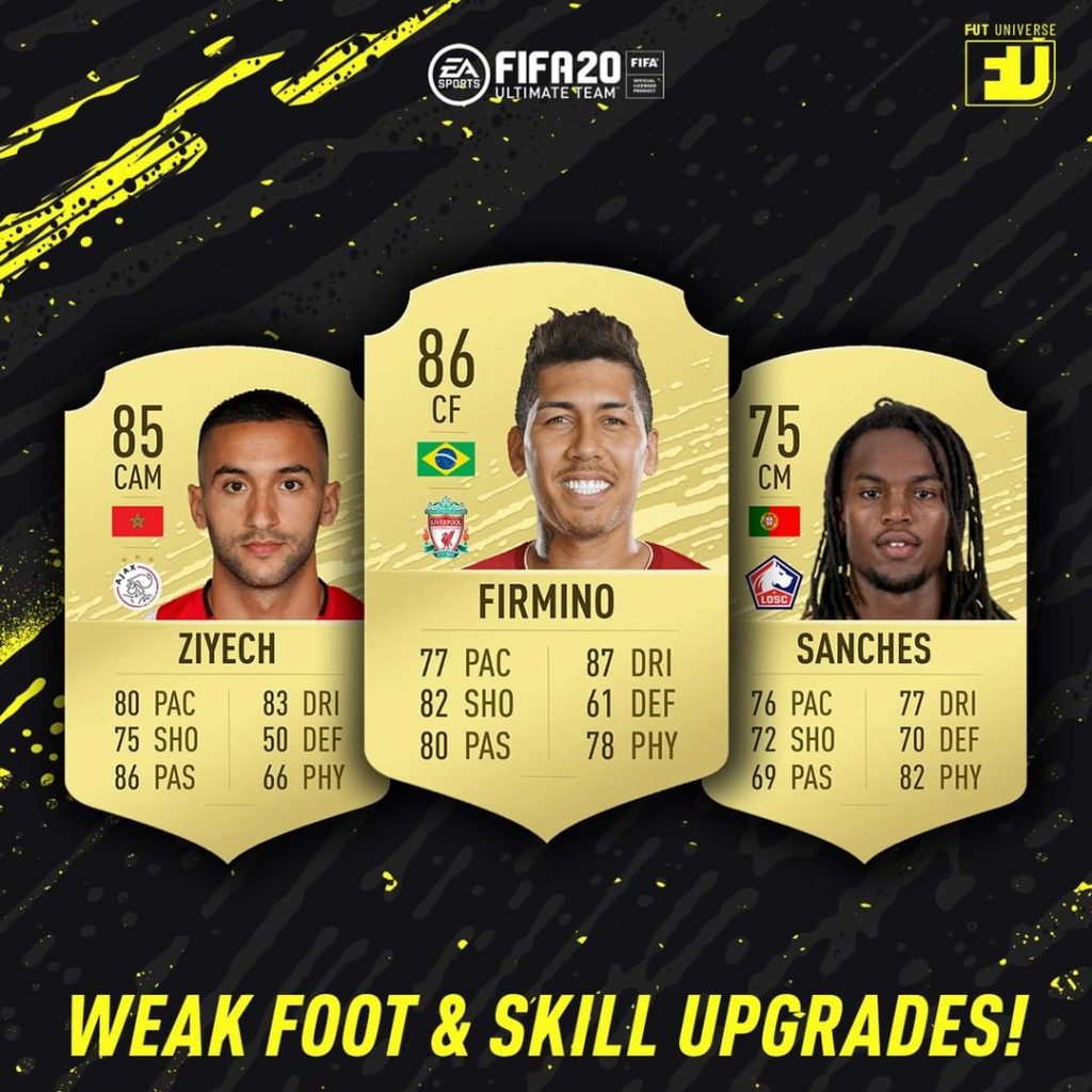 Fifa 20 Upgrade Stelle Skill e Piede Debole