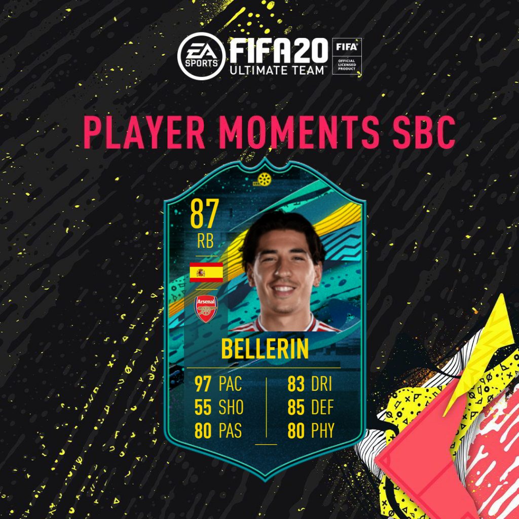 SBC Bellerin Momenti Giocatore