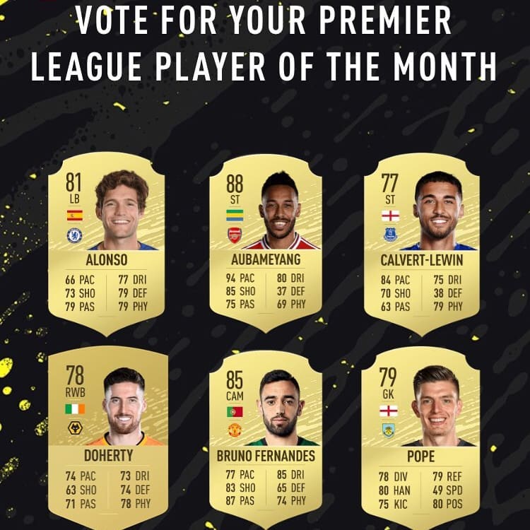 FIFA 20: candidati POTM febbraio Premier League