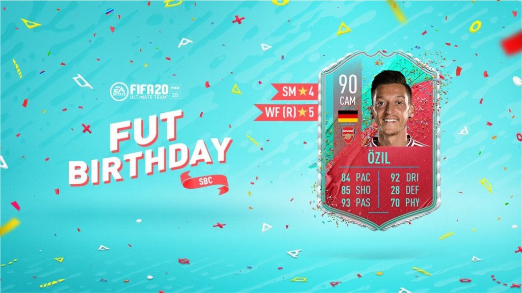 SBC Ozil Fut Birthday