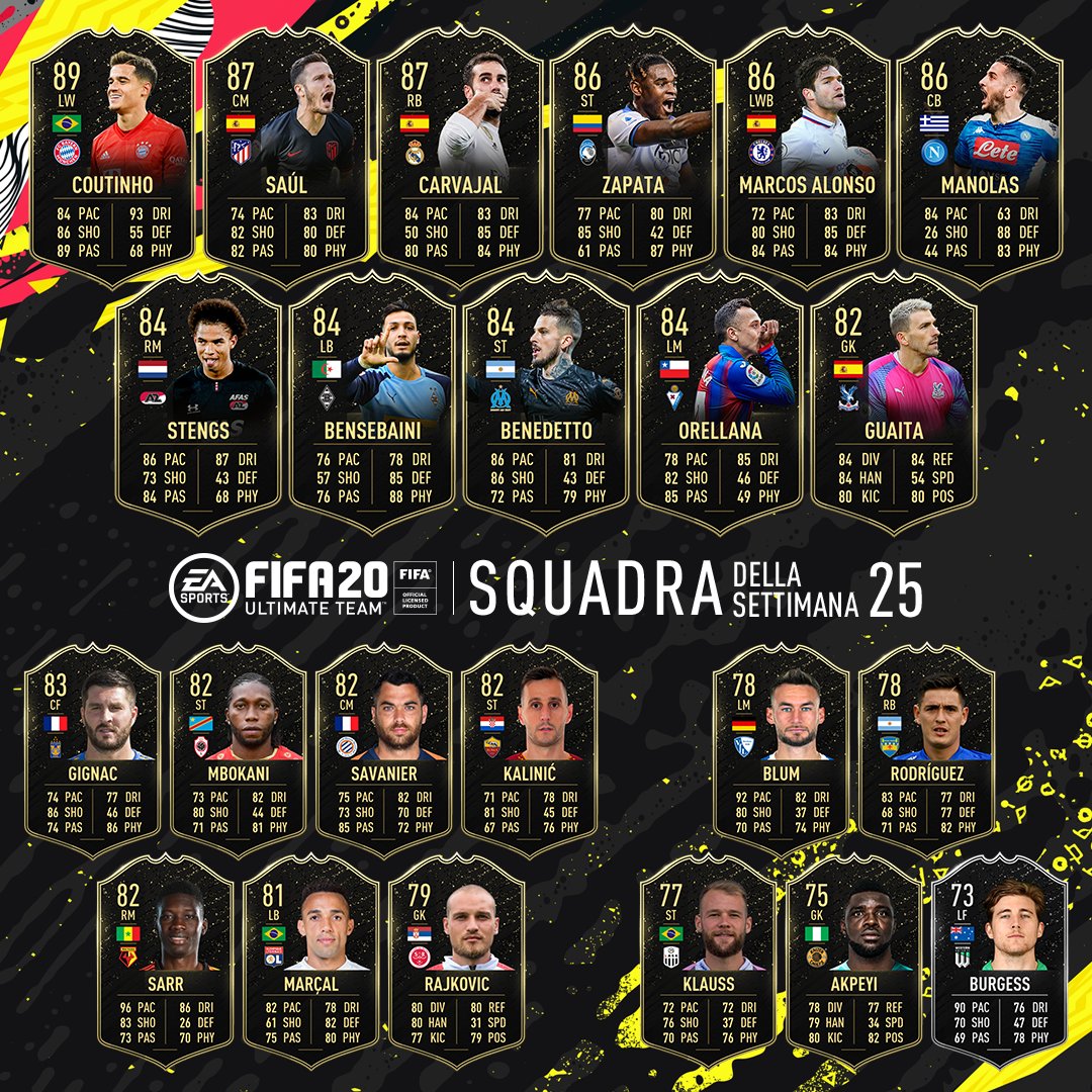 TOTW 25 FIFA 20