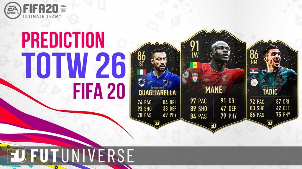 TOTW 26 Predictions FIFA 20