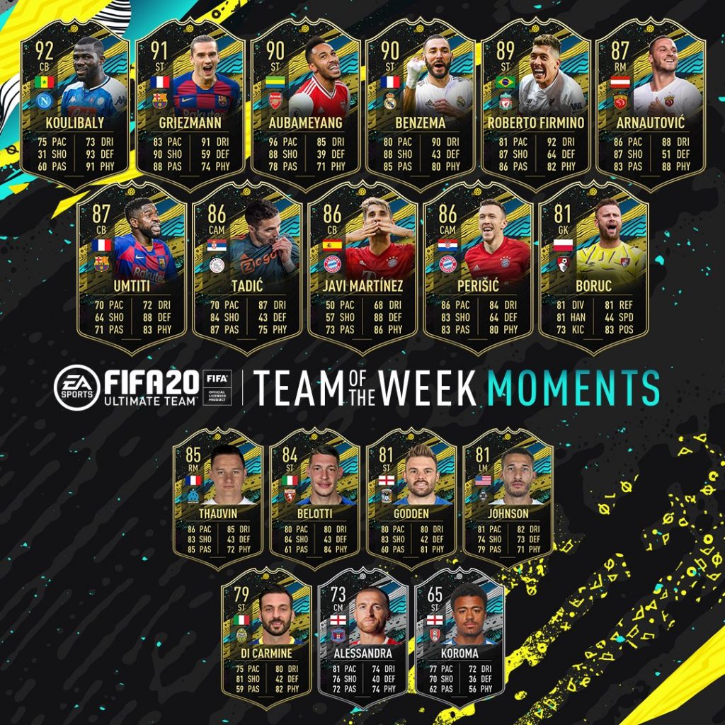 TOTW Moments 6 FIFA 20