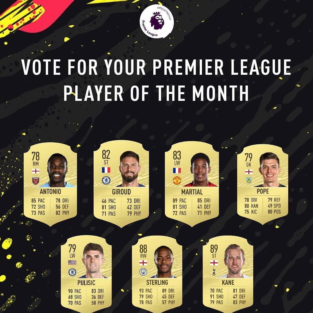 FIFA20: Candidati POTM Luglio Premier League