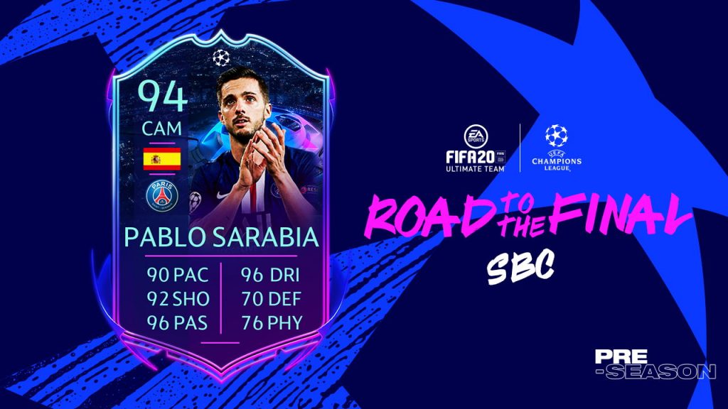 Pablo Sarabia Road to the FInal Fifa 20