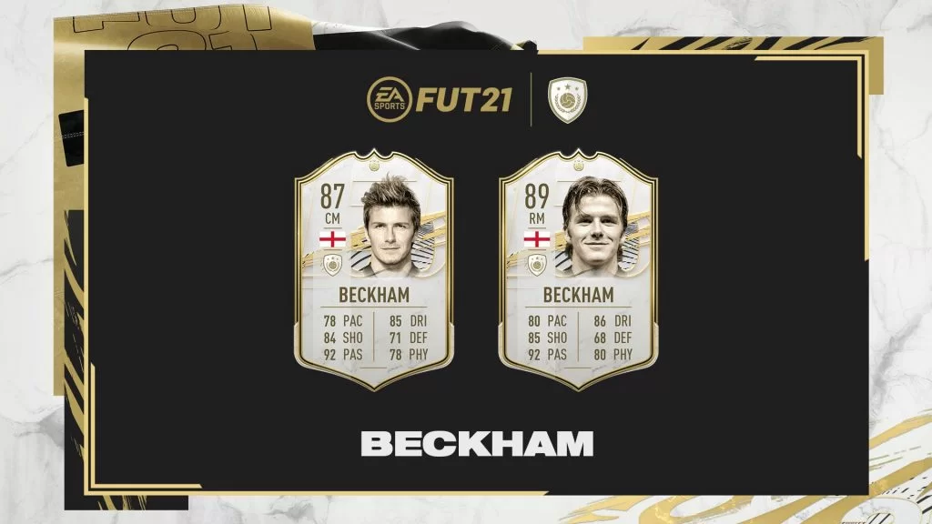 Beckham su FIFA 21 FUT
