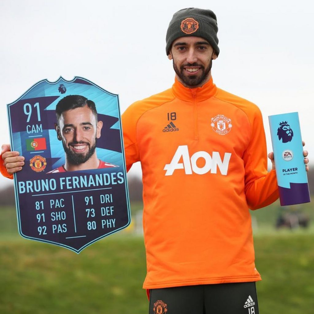 Bruno Fernandes POTM novembre Premier League