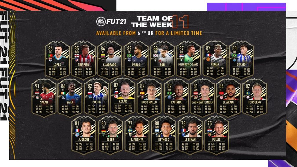 TOTW 11 FIFA 21