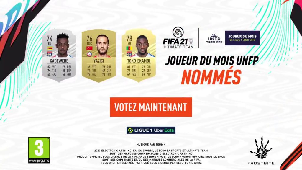 Candidati POTM dicembre Ligue 1