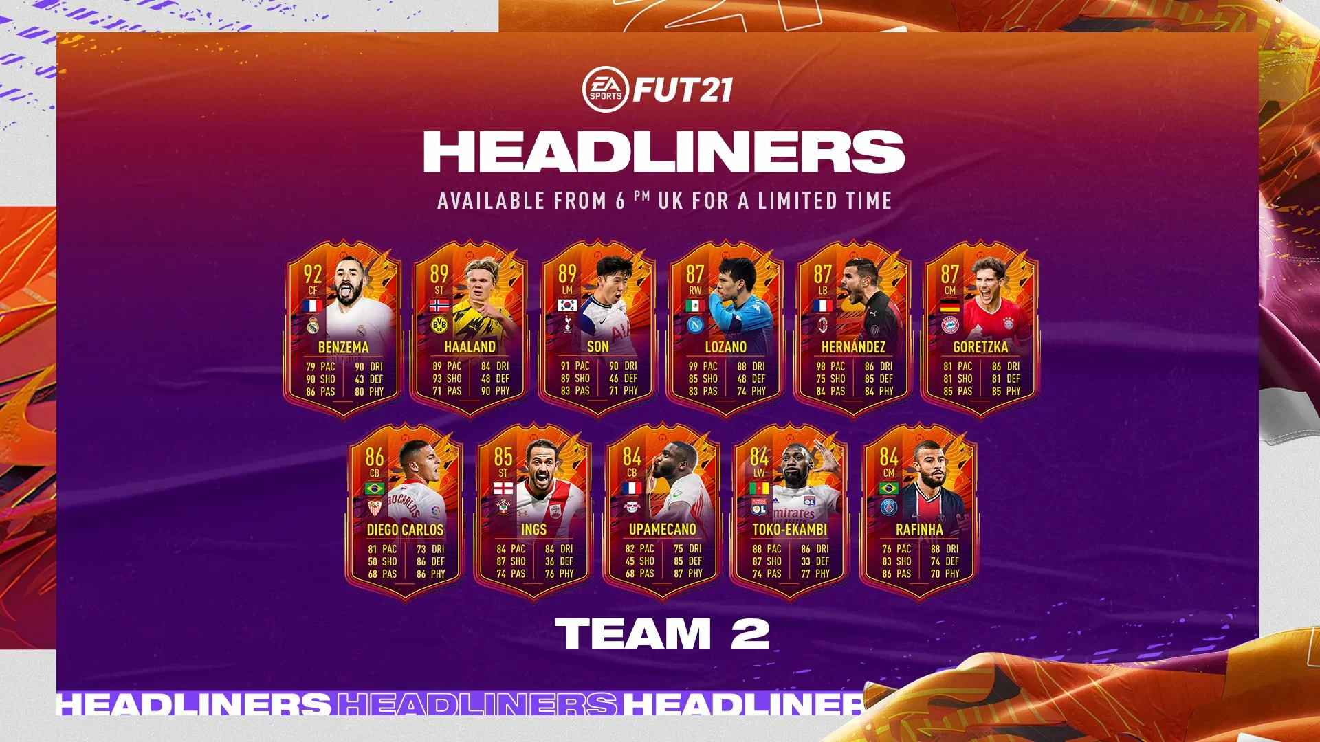 Headliners Team 2 FIFA 21