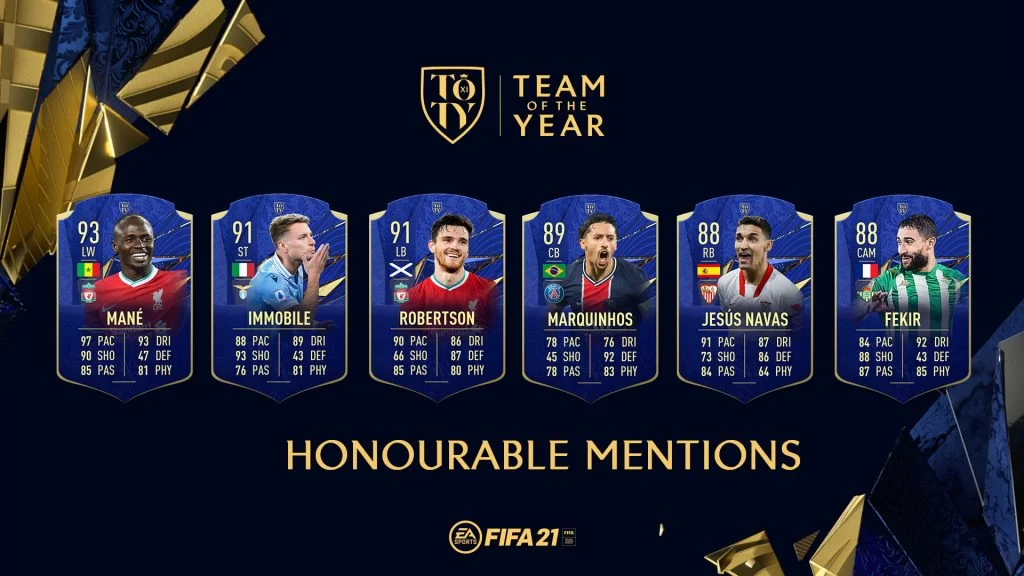 Menzione d'onore TOTY