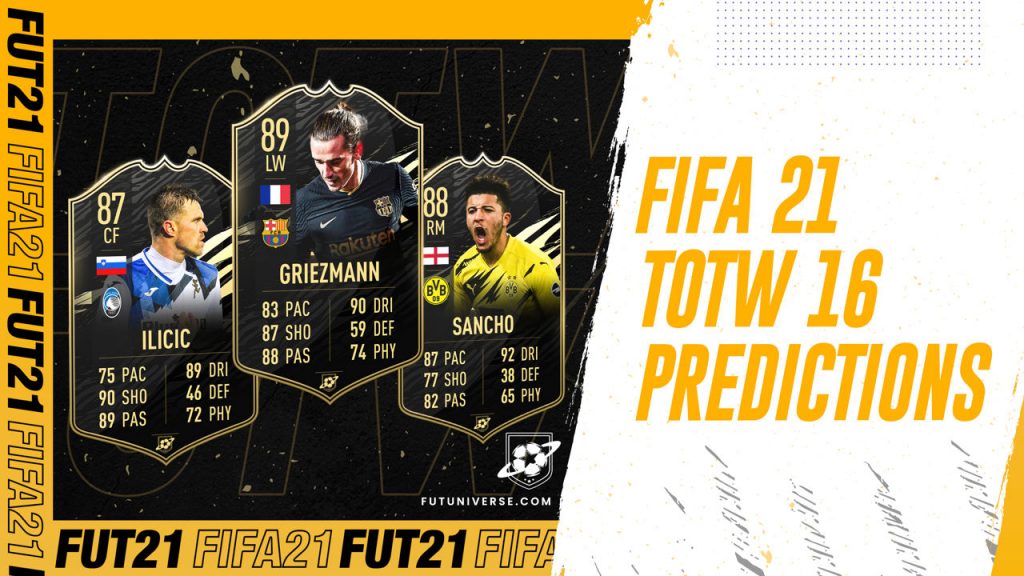 TOTW 16 Prediction FIFA 21