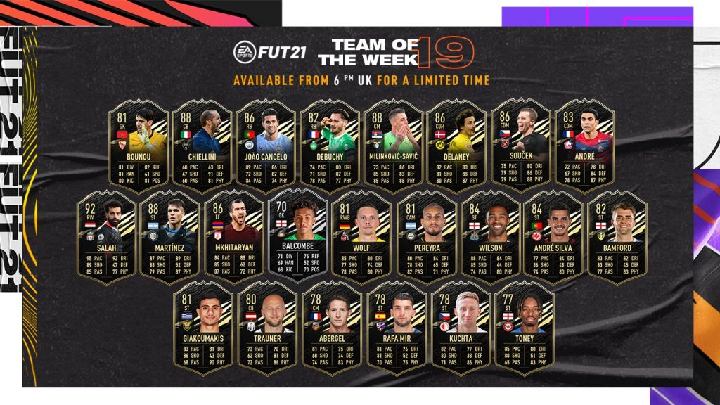 TOTW 19 FIFA 21