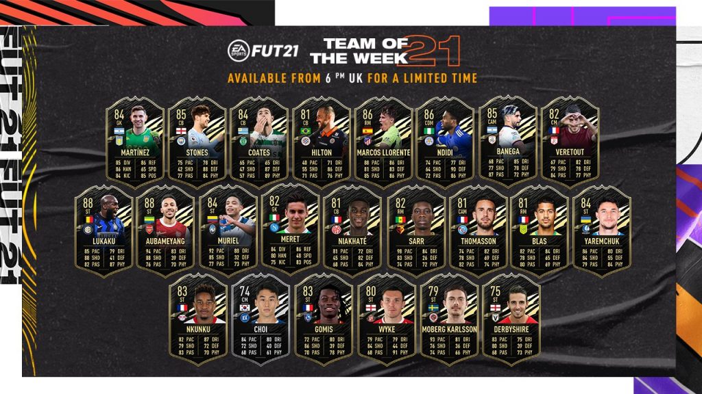 TOTW 21 FIFA 21