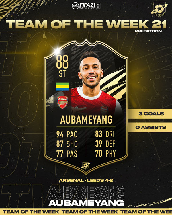 Aubameyang TOTW 21